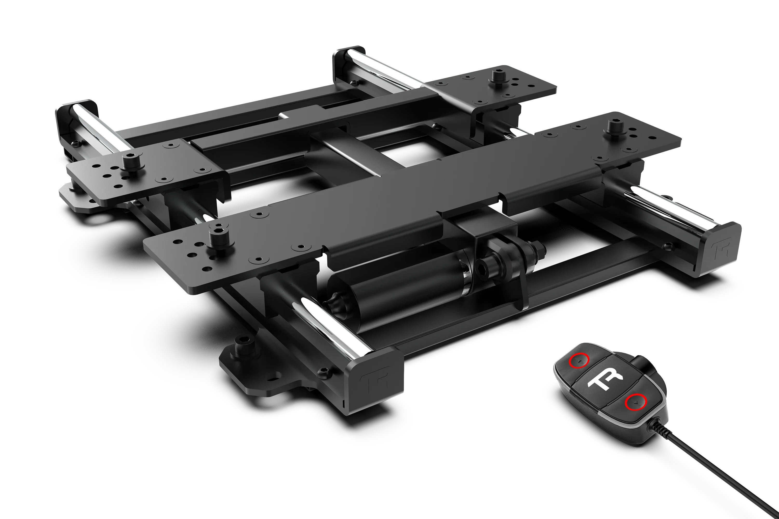 Trak Racer Motorised Seat Slider, rear three-quarter view from the left