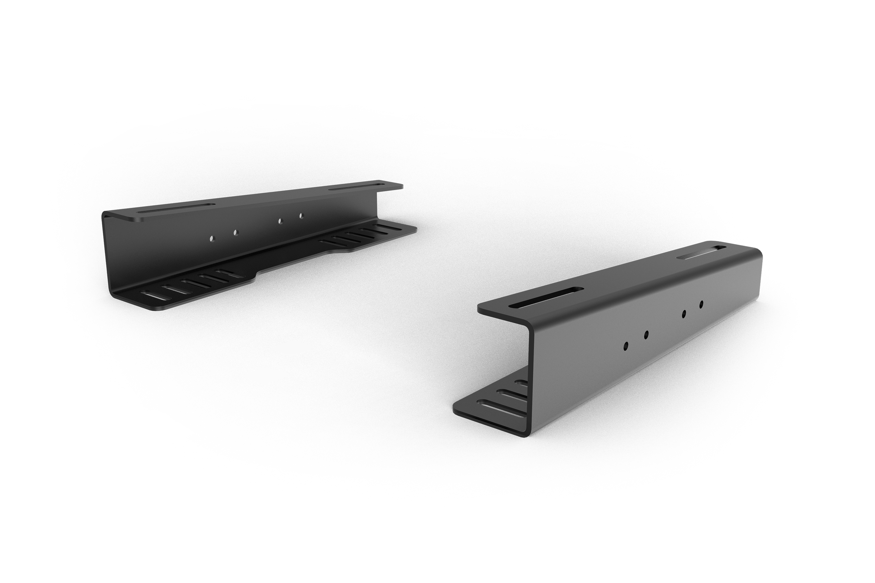 Trak Racer Seat Bracket Set for Recline Seats (No Angle Adjustment), dimensioned drawing with measurements