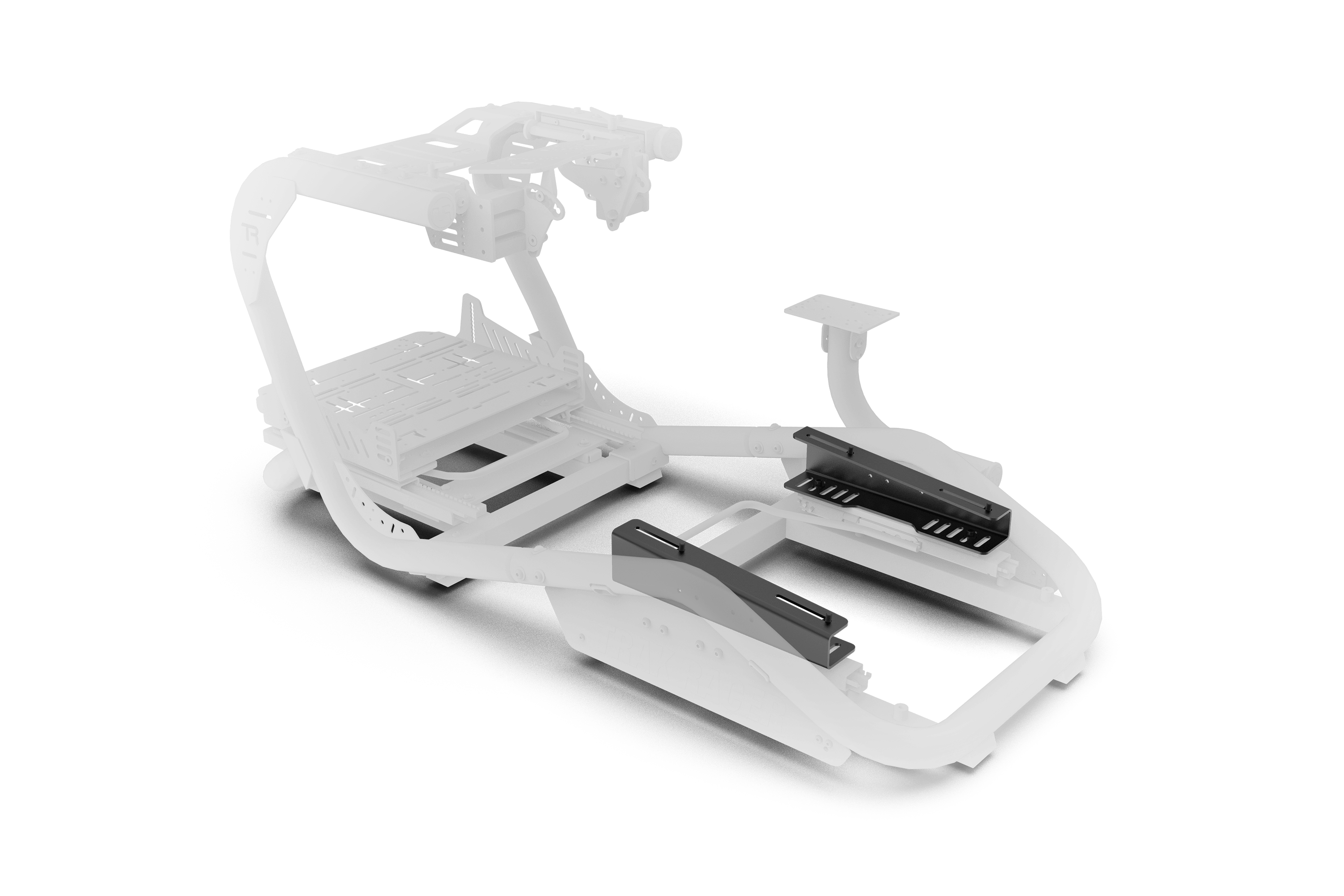 Trak Racer Seat Bracket Set for Recline Seats (No Angle Adjustment), fitted to a Trak Racer cockpit
