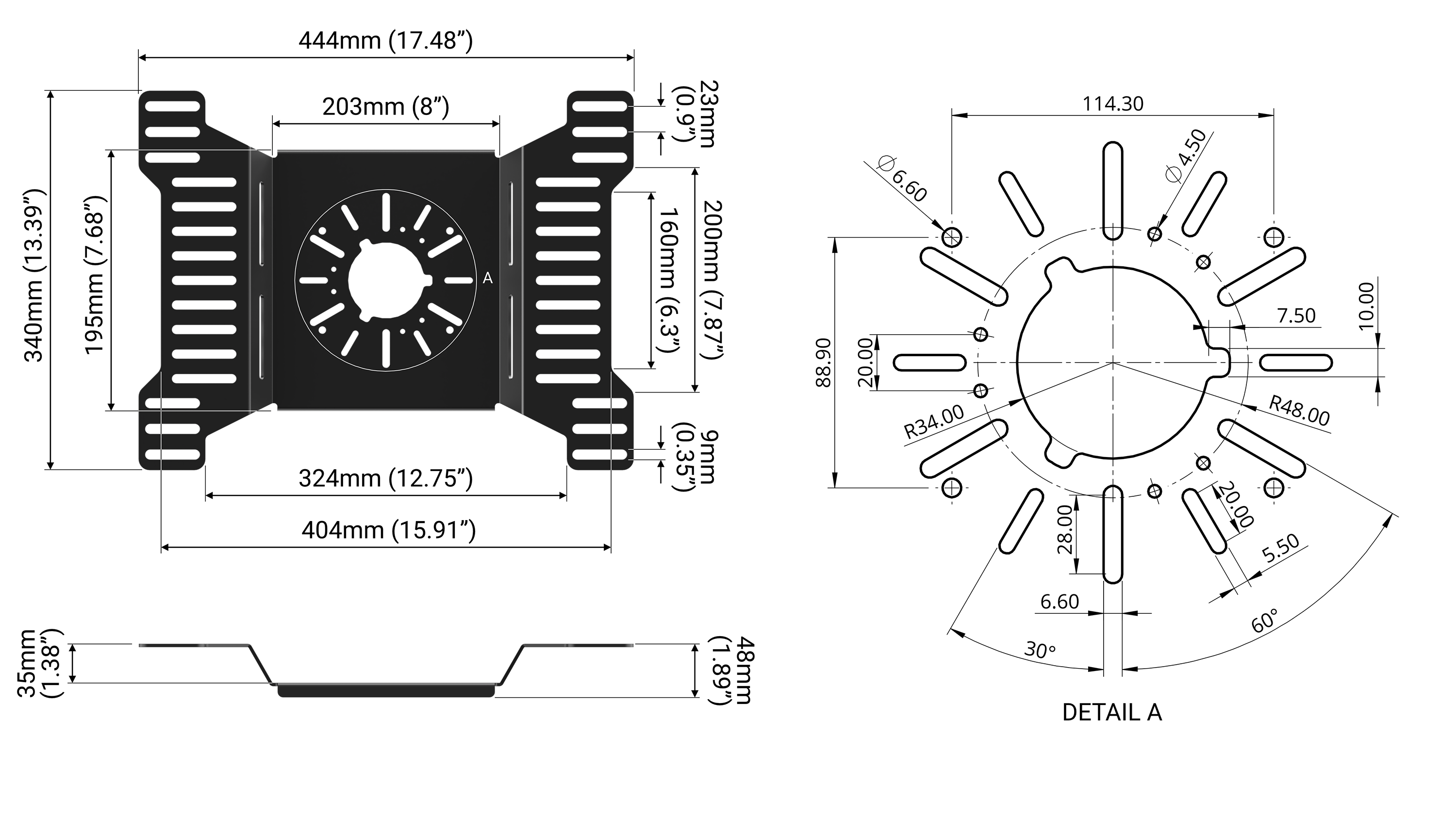 Trak Racer Universal Bass Shaker Sim Rig Mount