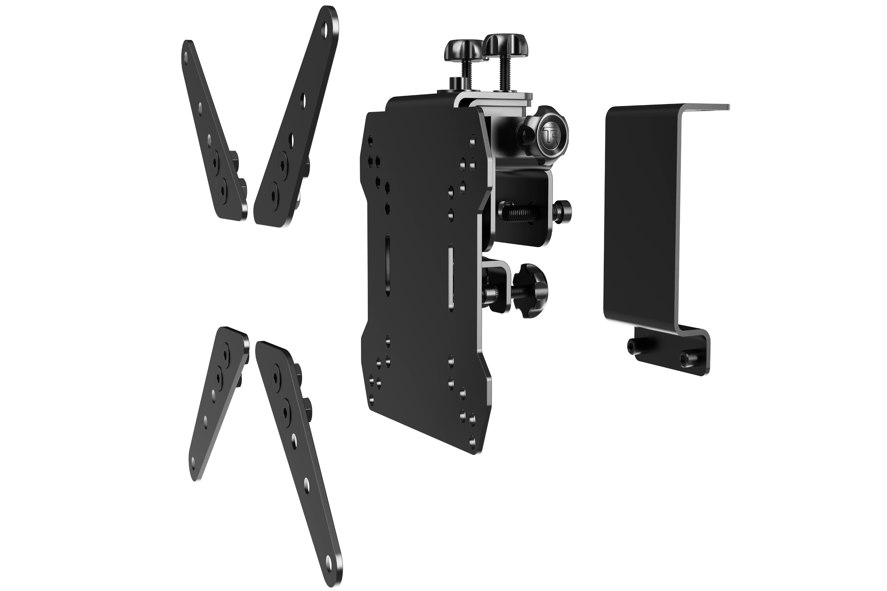 Variable Adjustment VESA Adapter Kit — Tool-Free Monitor Alignment for Triple Monitor Stands