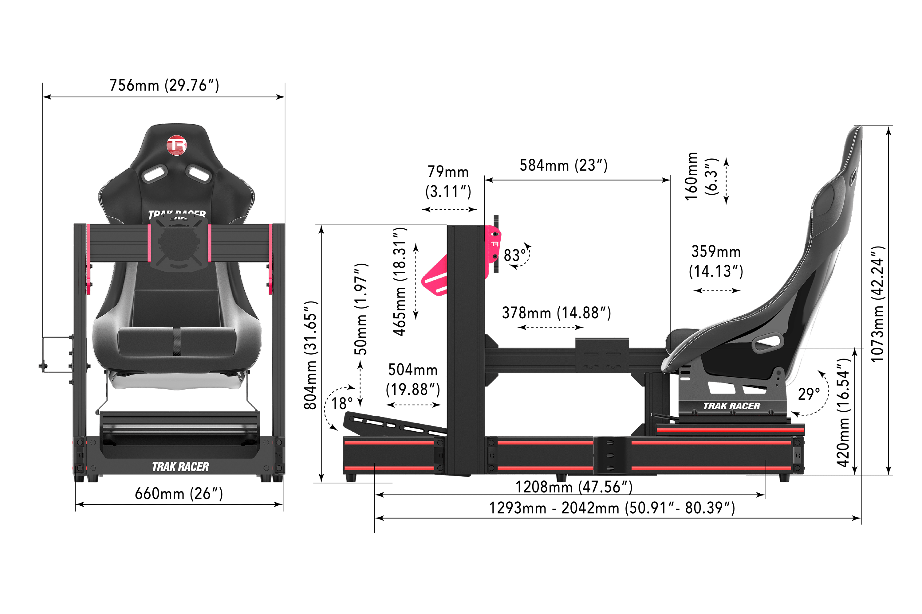 Trak Racer TR120S V2 Racing Simulator