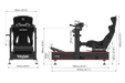 Trak Racer TR200 TANK Racing Simulator, dimensioned drawing with measurements
