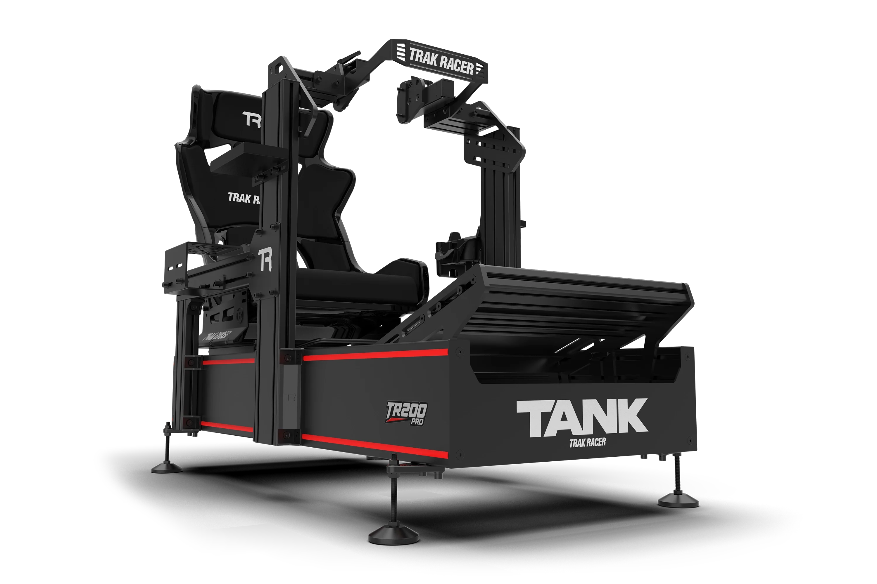 Trak Racer TR200 TANK Racing Simulator, angled hero view 2