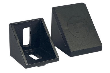 Trak Racer 40mm Aluminium Corner Bracket & Cap, racing simulator accessory, view 2 of 8