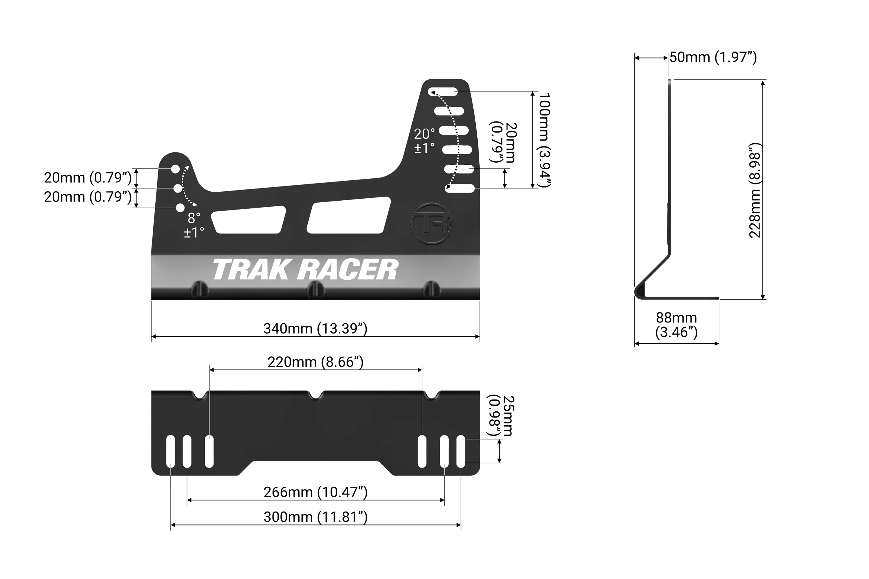 Trak Racer RS GT Rally Fibreglass Racing Seat