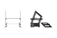 Trak Racer Universal Inverted Pedal System, feature graphic with callouts