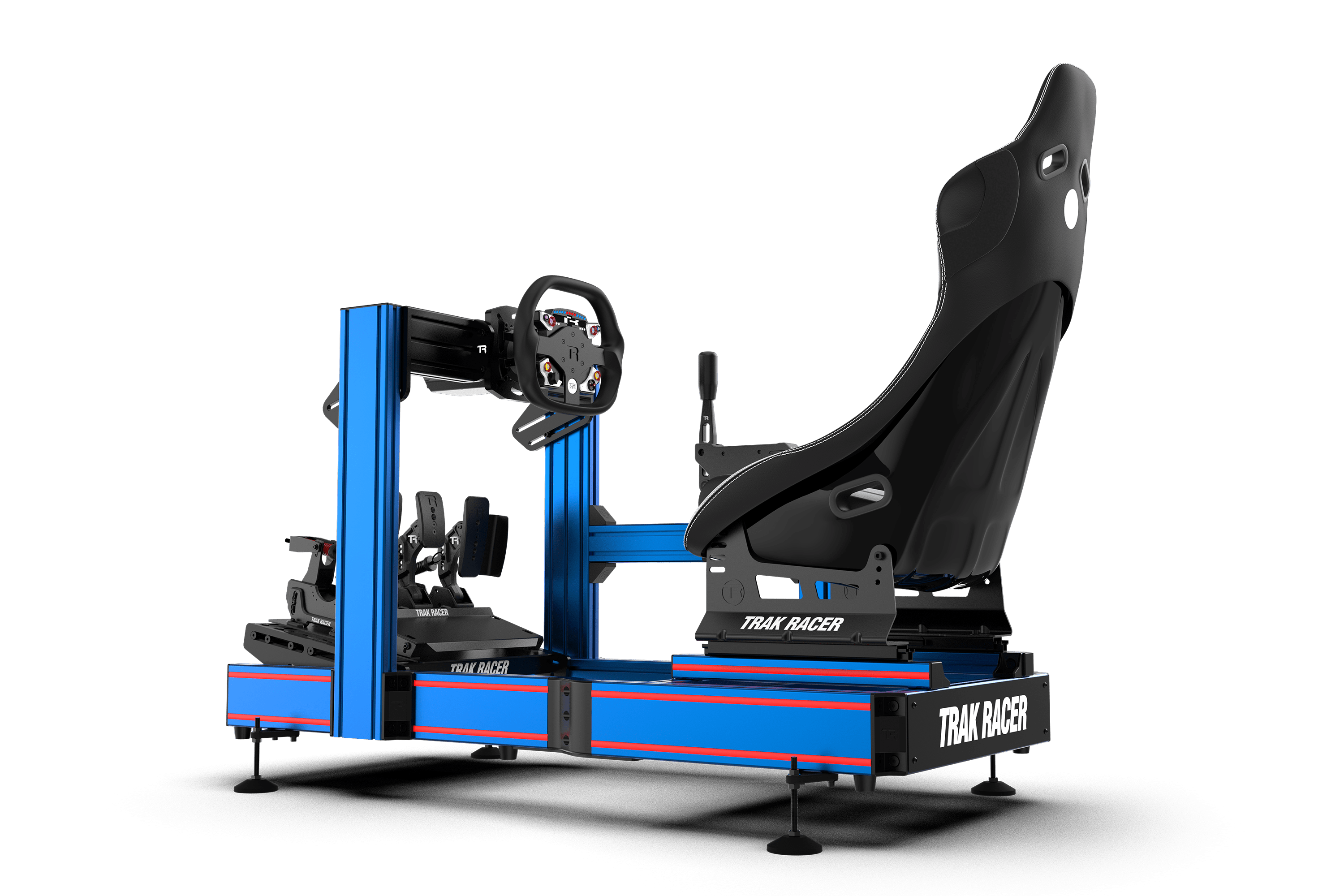 Trak Racer Adjustable Levelling Legs (Set of 4), fitted to a Trak Racer cockpit 2
