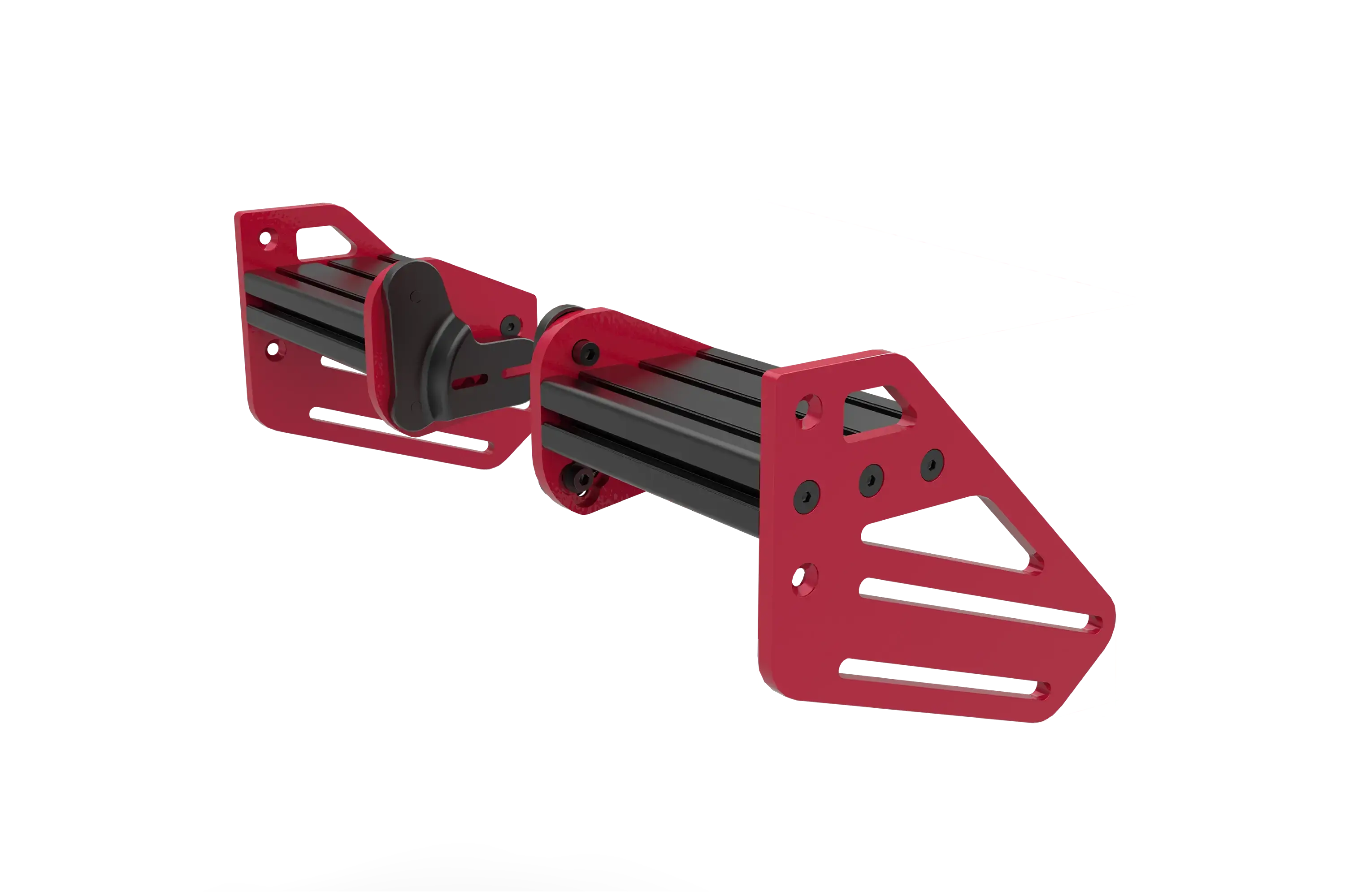 Trak Racer TR One V3 2-Way Wheel Side Mount Kit Simagic Evo Wheelbases, dimensioned drawing with measurements