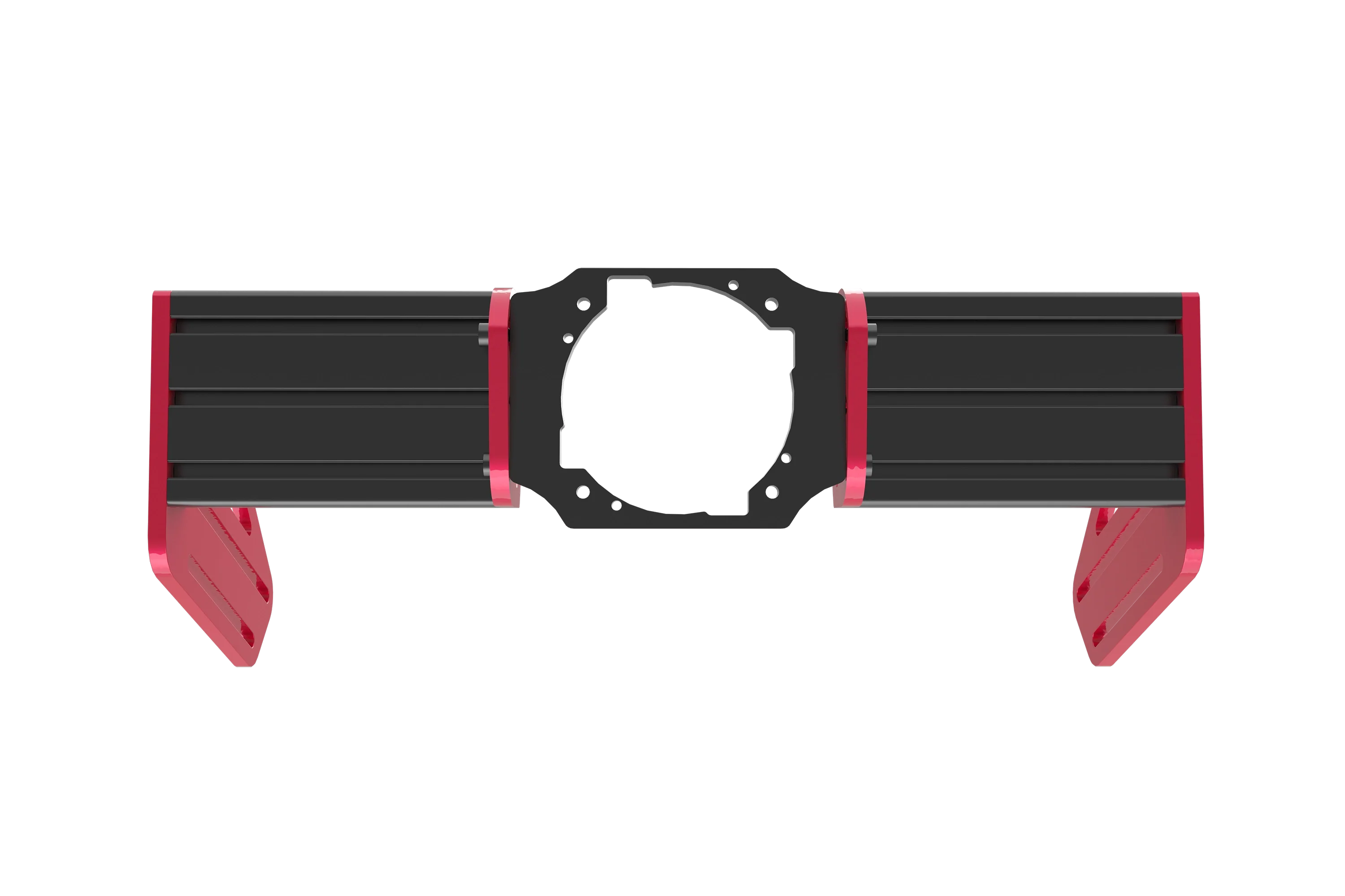 Trak Racer TR One V3 2-Way Wheel Mount for Asetek Wheelbases, front view 2