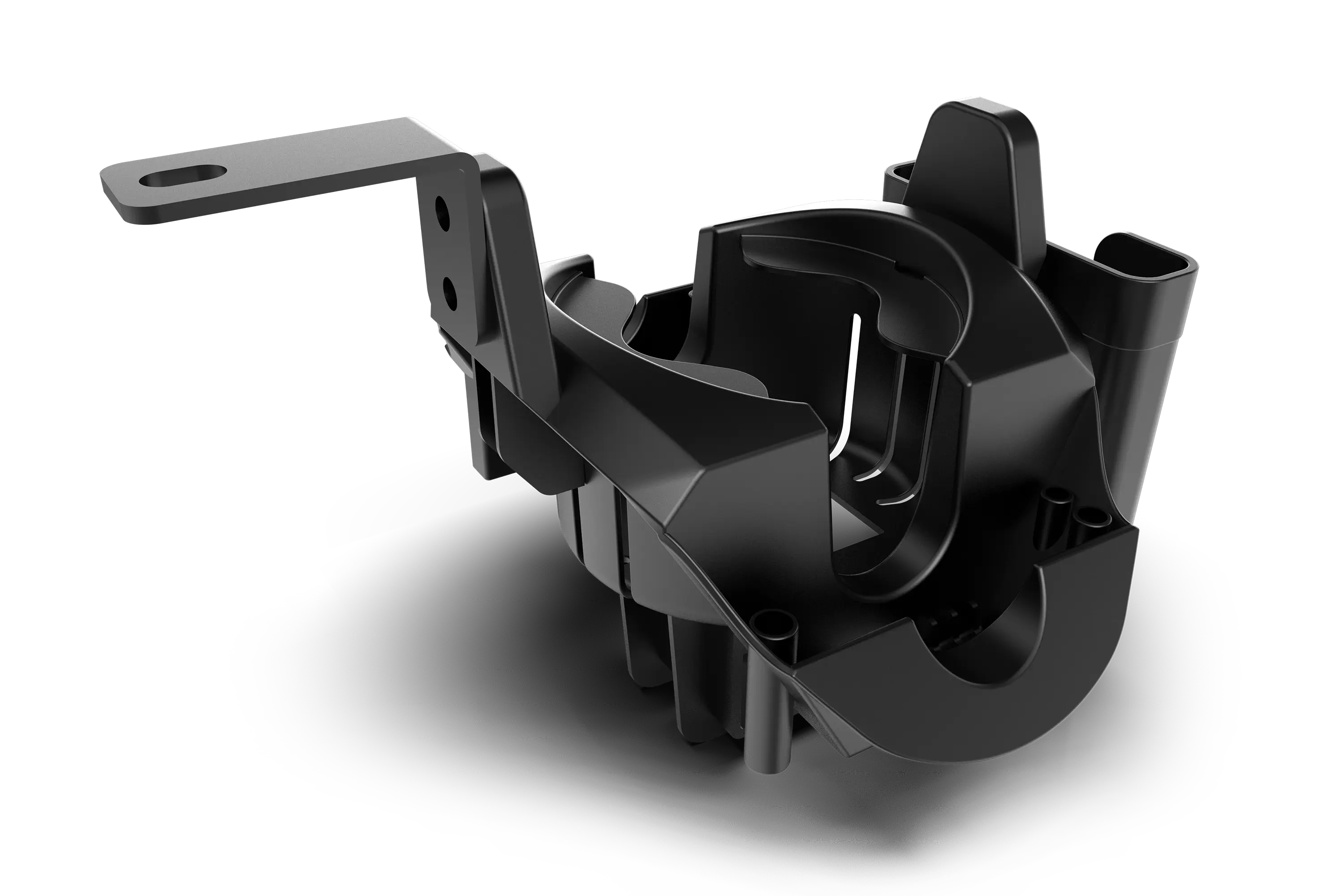 Trak Racer Universal Accessory Holder Mount, rear three-quarter view from the right