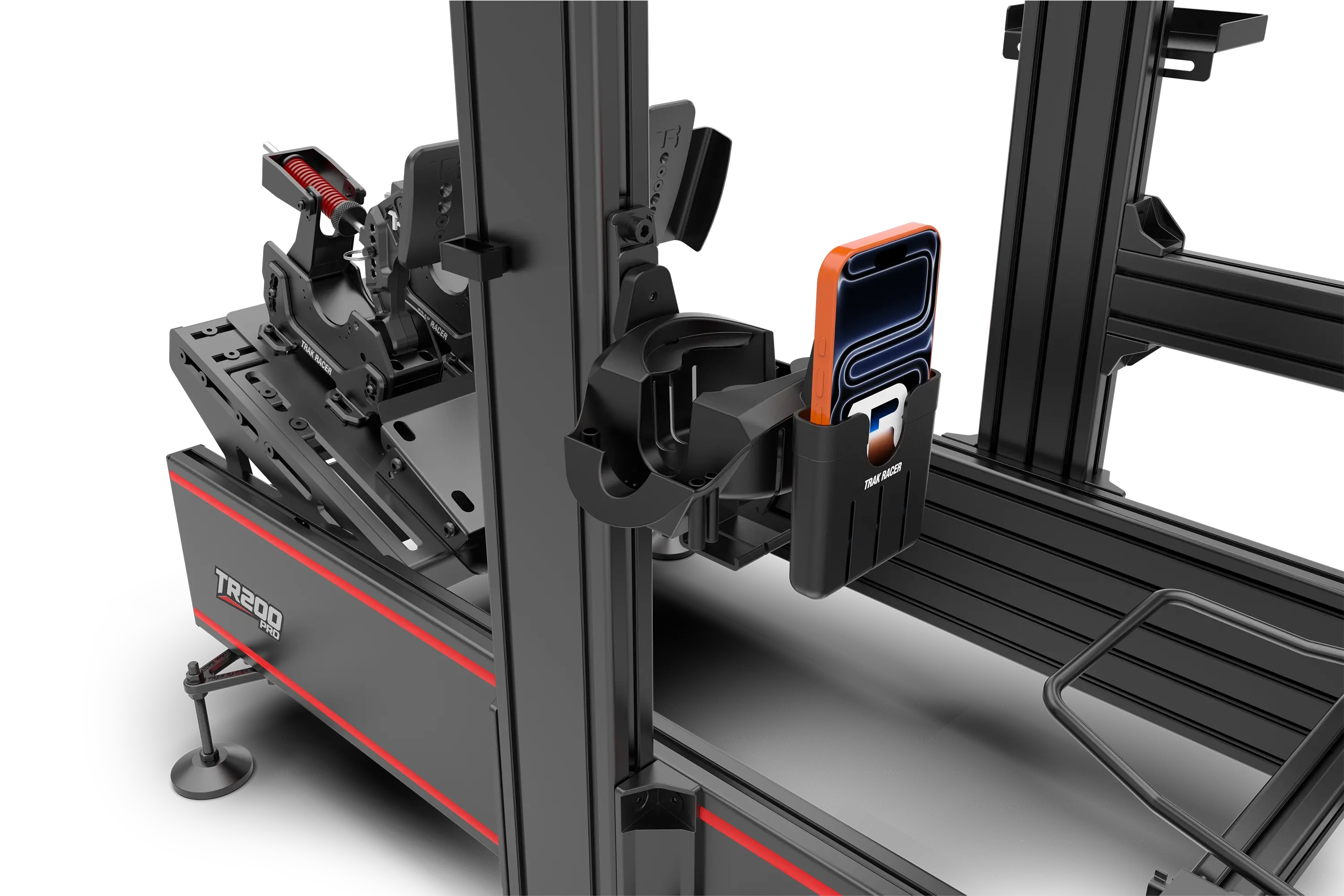 Trak Racer Universal Accessory Holder Mount, front three-quarter view from the left 2