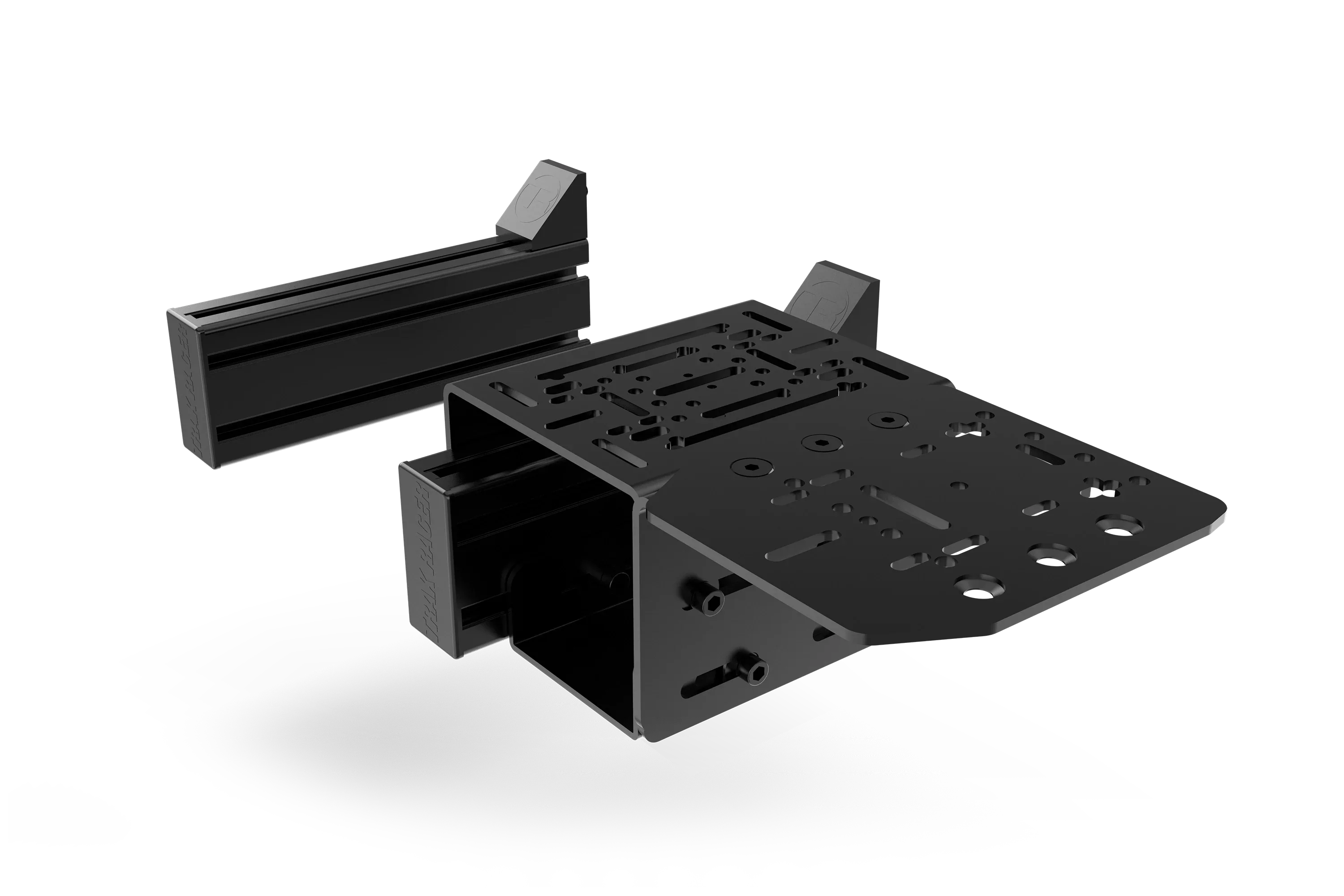 Trak Racer Universal Side Mount Supports - 240mm (Set of 2), fitted to a Trak Racer cockpit 3