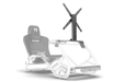 Trak Racer Cockpit-Mounted Single Monitor Stand for TR5, shown at a three-quarter angle 4