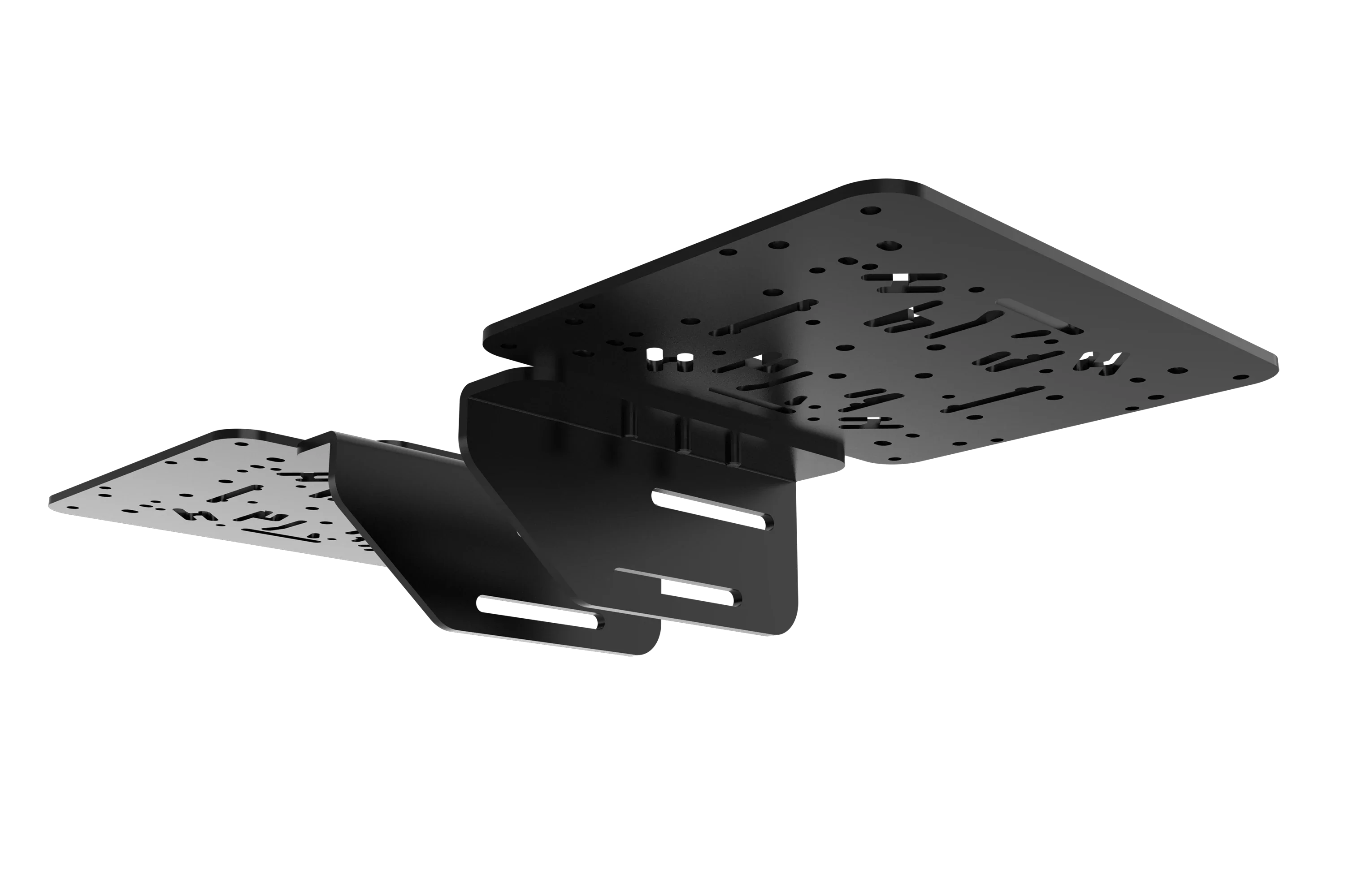 Trak Racer Left/Right HOTAS Flight Sim Mounts for FS3, underside view from the right