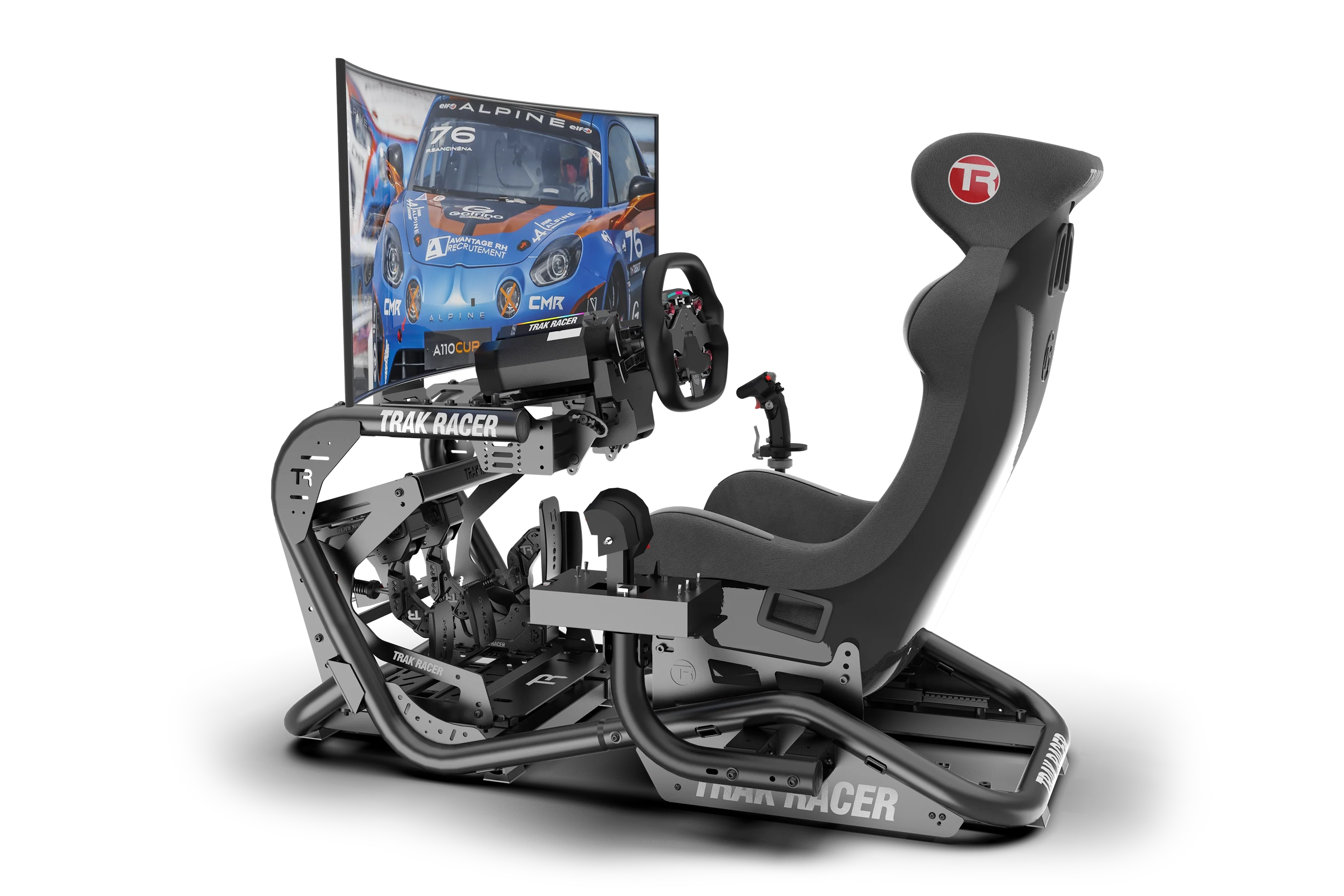Trak Racer Universal Inverted Pedal Mount System, rear three-quarter view from the left 2