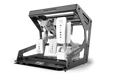 Trak Racer Universal Inverted Pedal Mount System, front three-quarter view from the left
