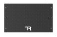 Trak Racer Heavy-Duty Sim Floor - 3mm Diamond Plate, fitted to a Trak Racer cockpit