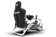 Trak Racer Left/Right HOTAS Flight Sim Mounts for TR5, rear three-quarter view from the right, fitted to a Trak Racer cockpit
