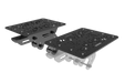 Trak Racer Left/Right HOTAS Flight Sim Mounts for TR5, top three-quarter view from the right, fitted to a Trak Racer cockpit