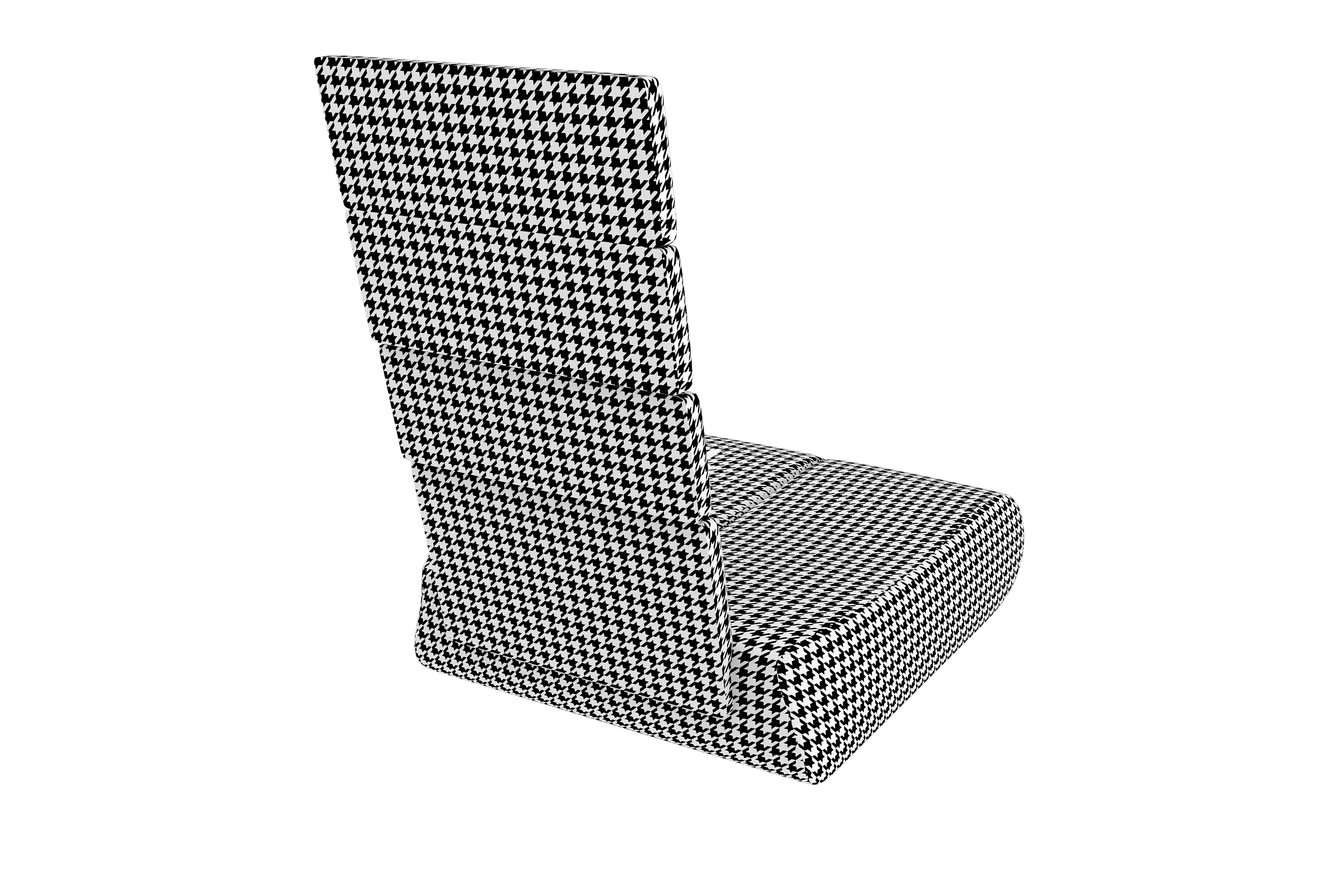 Trak Racer GT Pro Replacement Cushion Set - Houndstooth, rear three-quarter view from the right