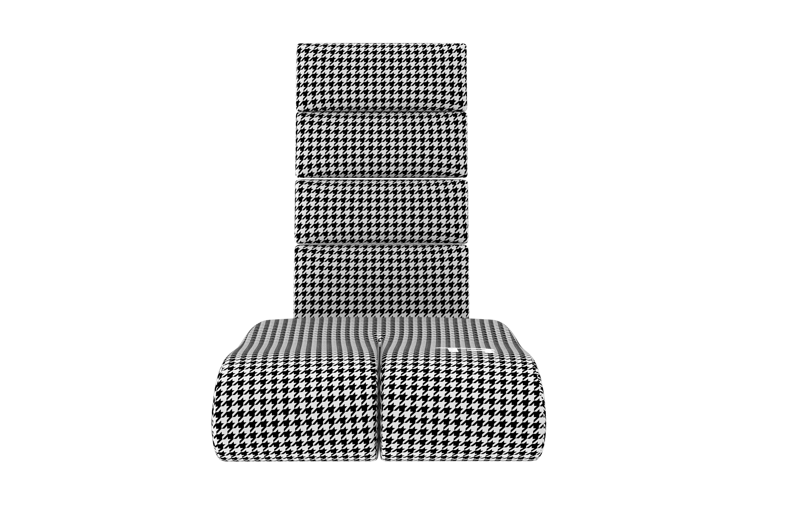 Trak Racer GT Pro Replacement Cushion Set - Houndstooth, front view 2