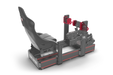 Trak Racer TR One V3 2-Way Upgrade Side Plate Set (4 Pieces), rear three-quarter view, fitted to a Trak Racer cockpit 2
