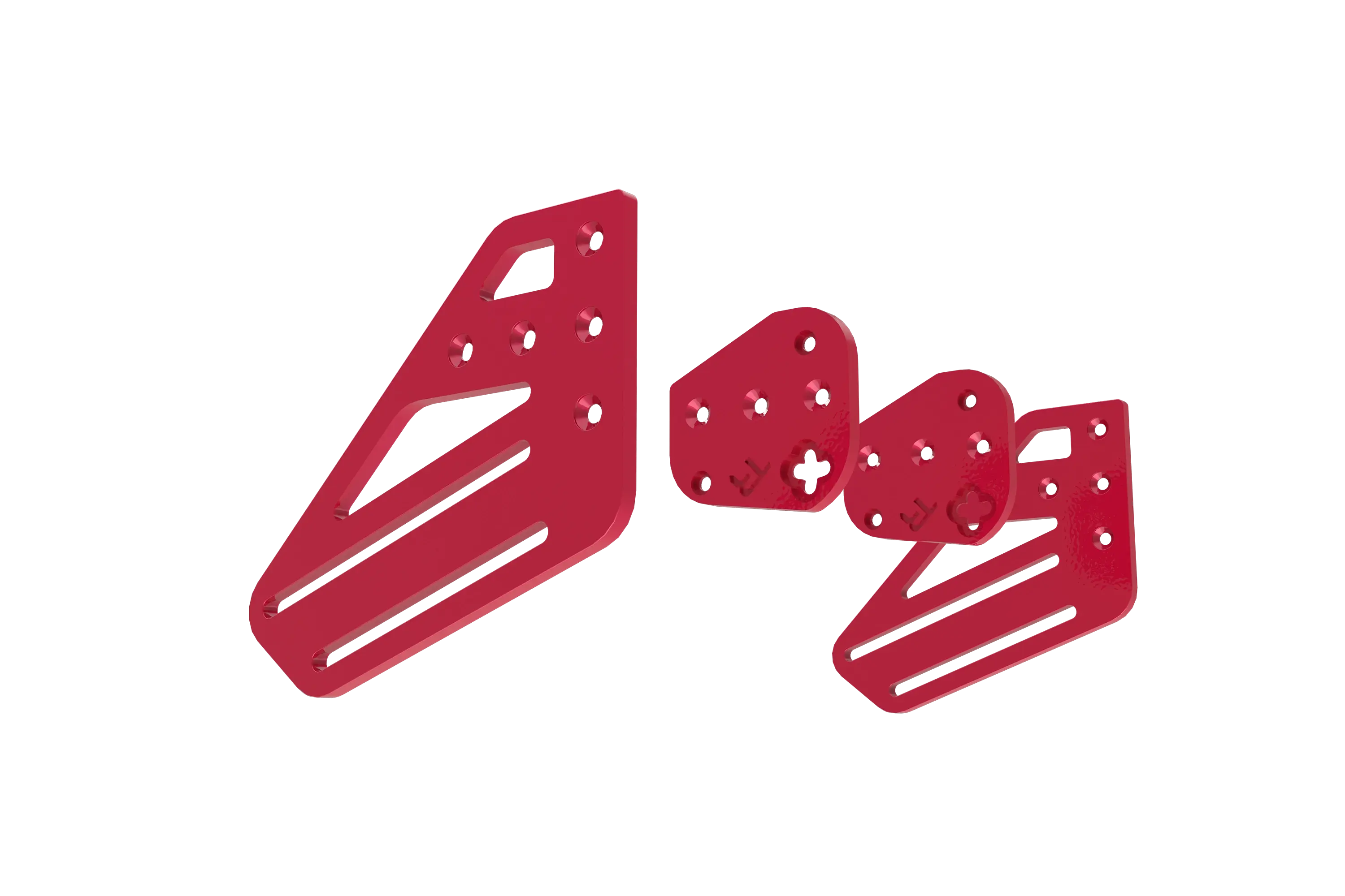 Trak Racer TR One V3 2-Way Upgrade Side Plate Set (4 Pieces), hero product view, fitted to a Trak Racer cockpit 3