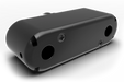 Trak Racer 4CH 40W Amplifier with 2 Bass Shakers & Mounts, rear three-quarter view from the right