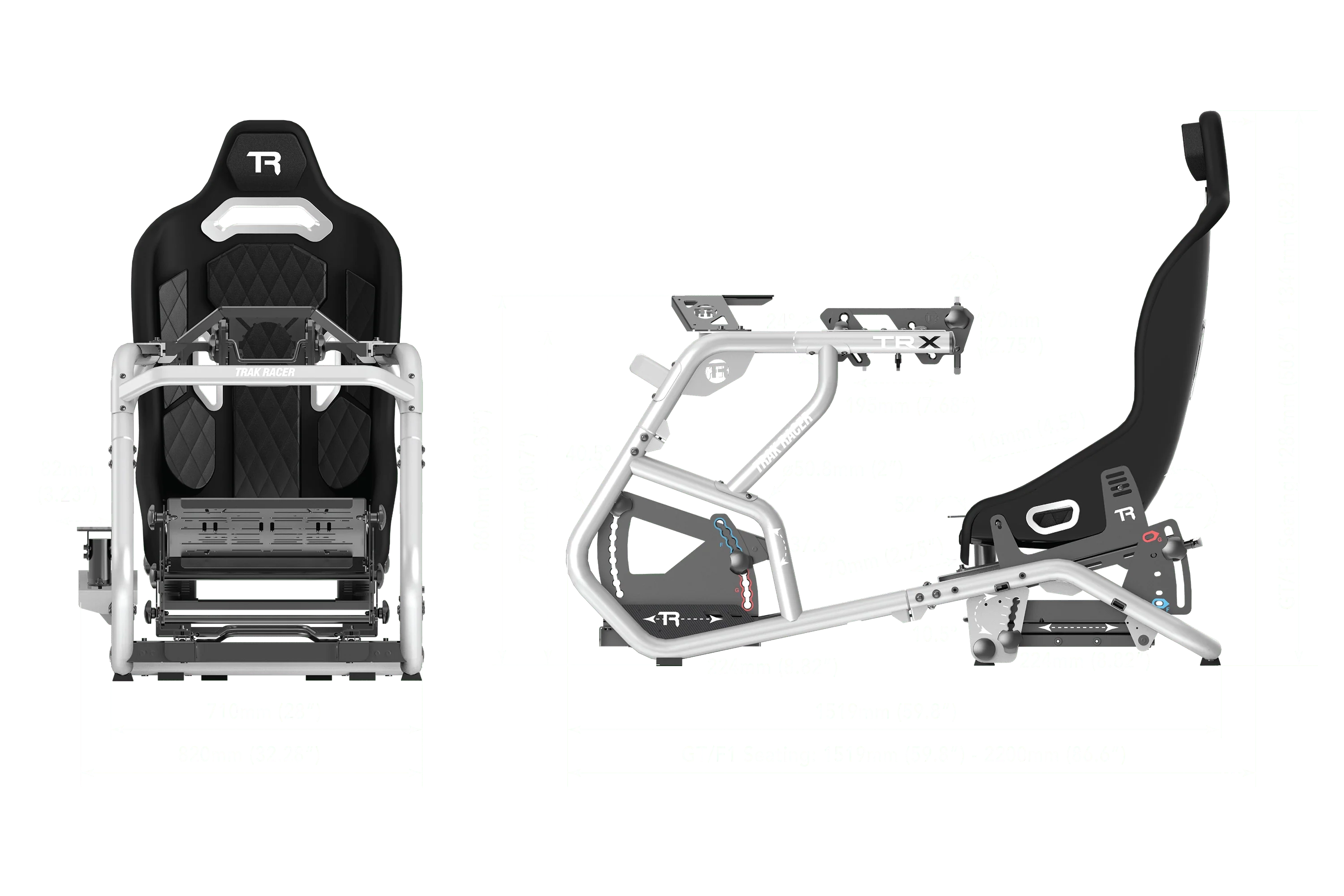 Trak Racer TRX V2 Racing Simulator (Silver Arrow)