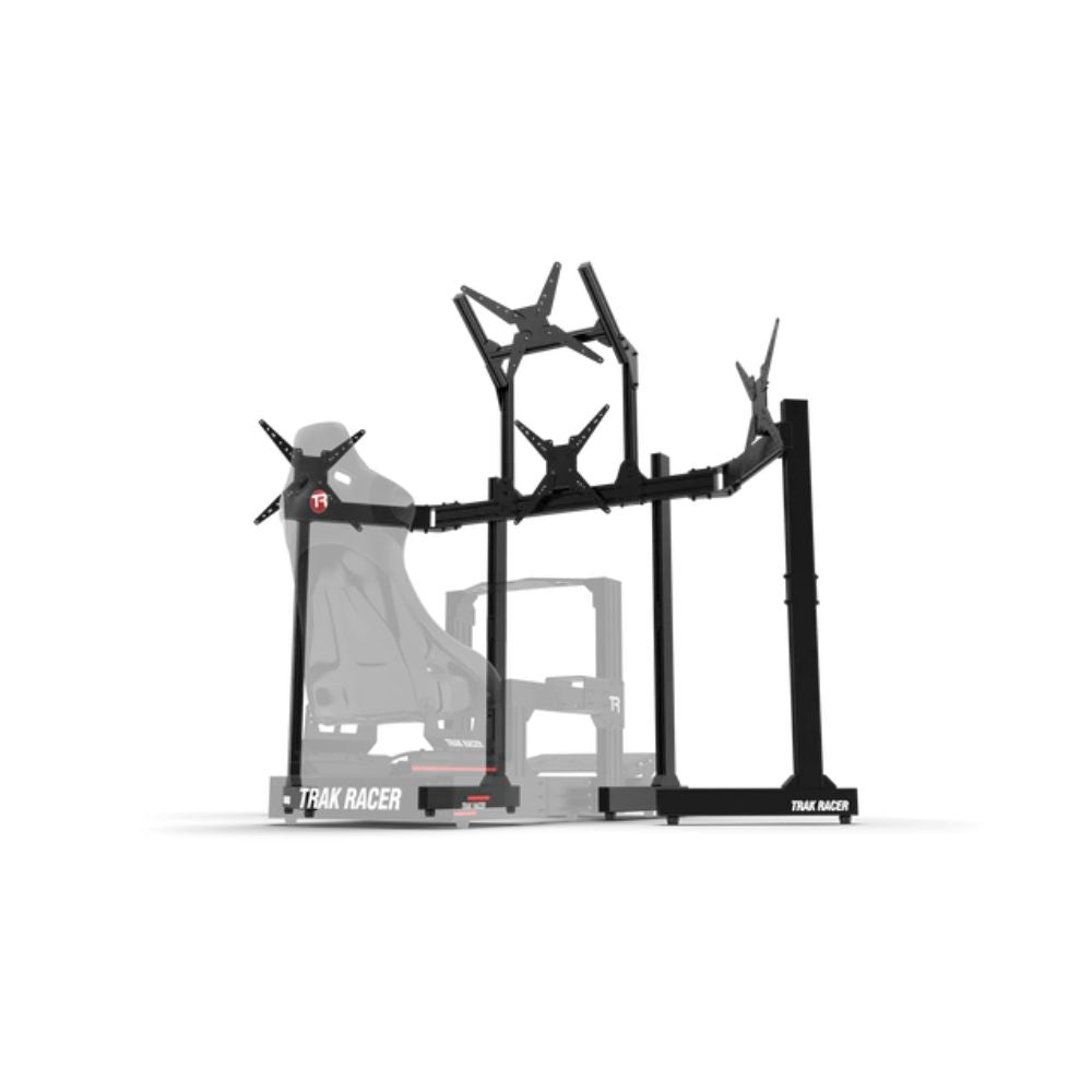 Trak Racer Aluminium Quad Monitor Stand With Extra Leg Supports