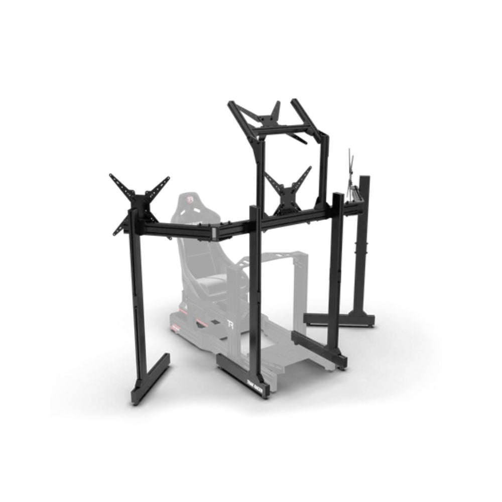 Trak Racer Aluminium Quad Monitor Stand With Extra Leg Supports