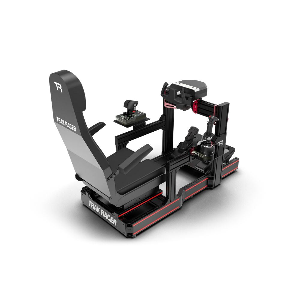 TR120S Flight Simulator with flight gear on a white background