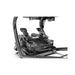 Close-up of a rudder pedal on TR8 Pro Flight Simulator on a white background