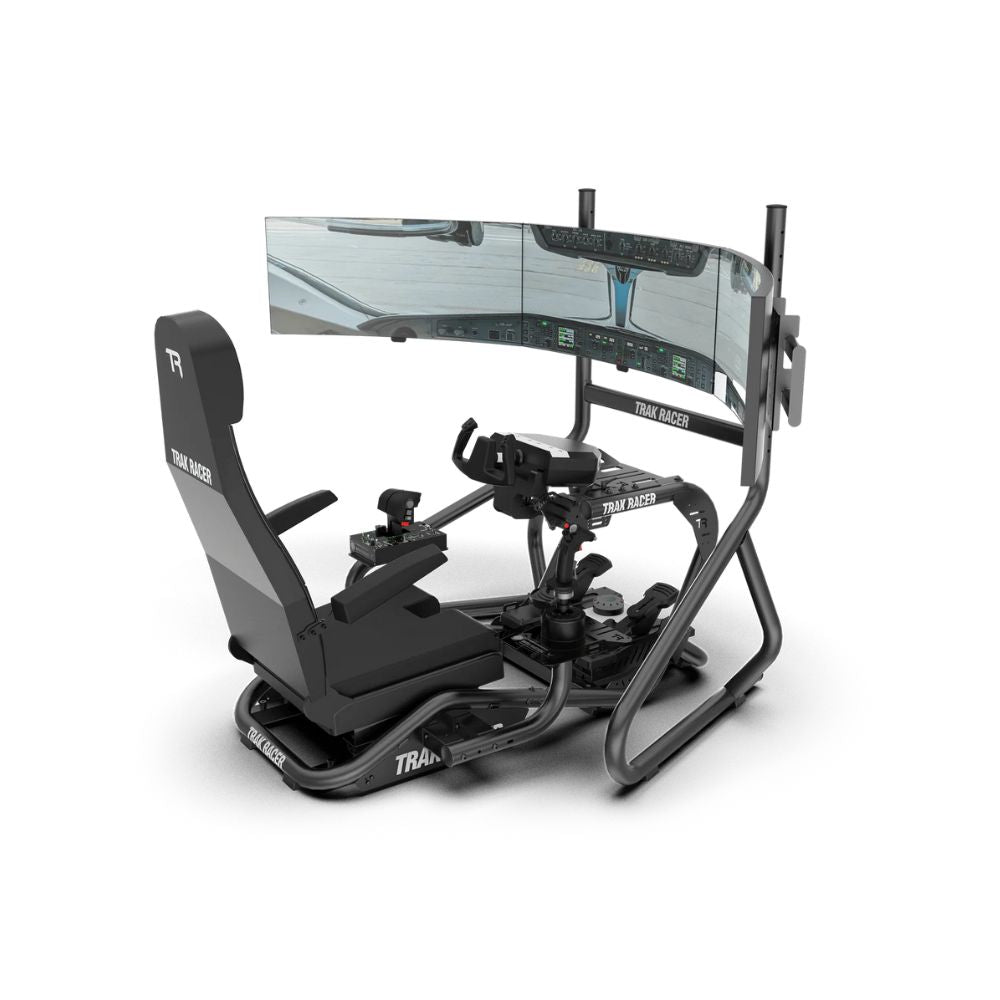 TR8 Pro Flight Simulator with triple monitors and fight controls