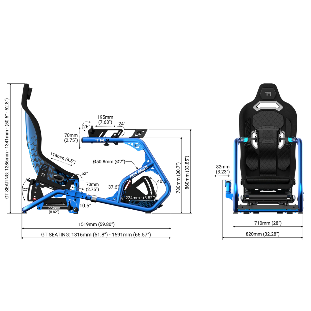 Trak Racer TRX + Asetek Racing Simulator Package