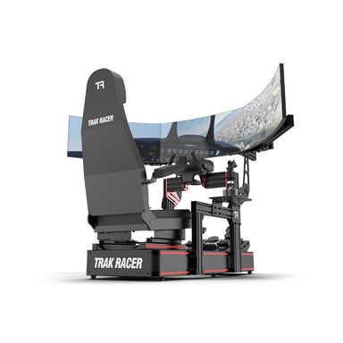 Complete setup of TR160 Flight Simulator on a white background