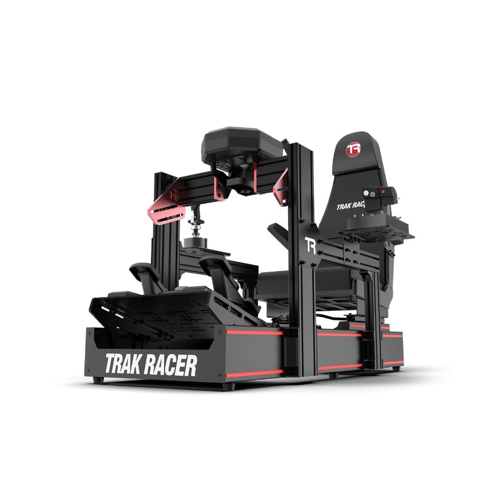 TR160 Flight Simulator with flight controls on a white background