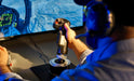 Pilot flying with a grip fitted to the HOTAS Magnetic Base