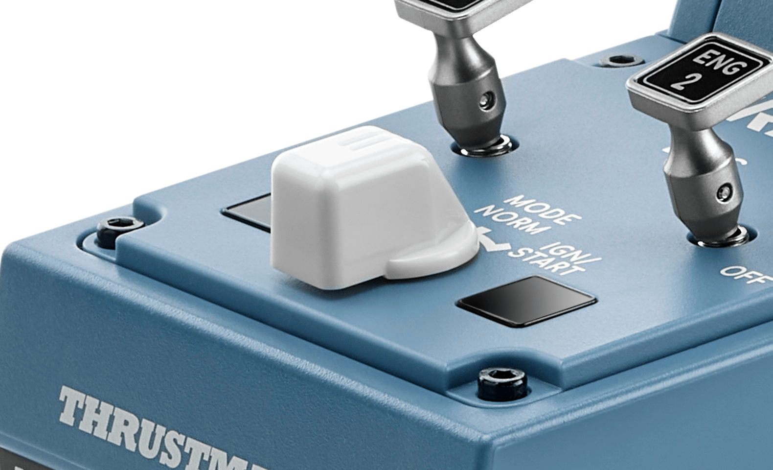Close-up of the TCA Quadrant engine controls