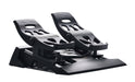 Side view of the TFRP pedals showing the heel rests and toe brake hinge