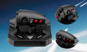 Close-ups of the Sol-R 6 Throttle buttons, hats and thumbwheel