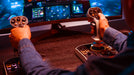 Pilot flying a space sim with the Sol-R 2 HOSAS sticks
