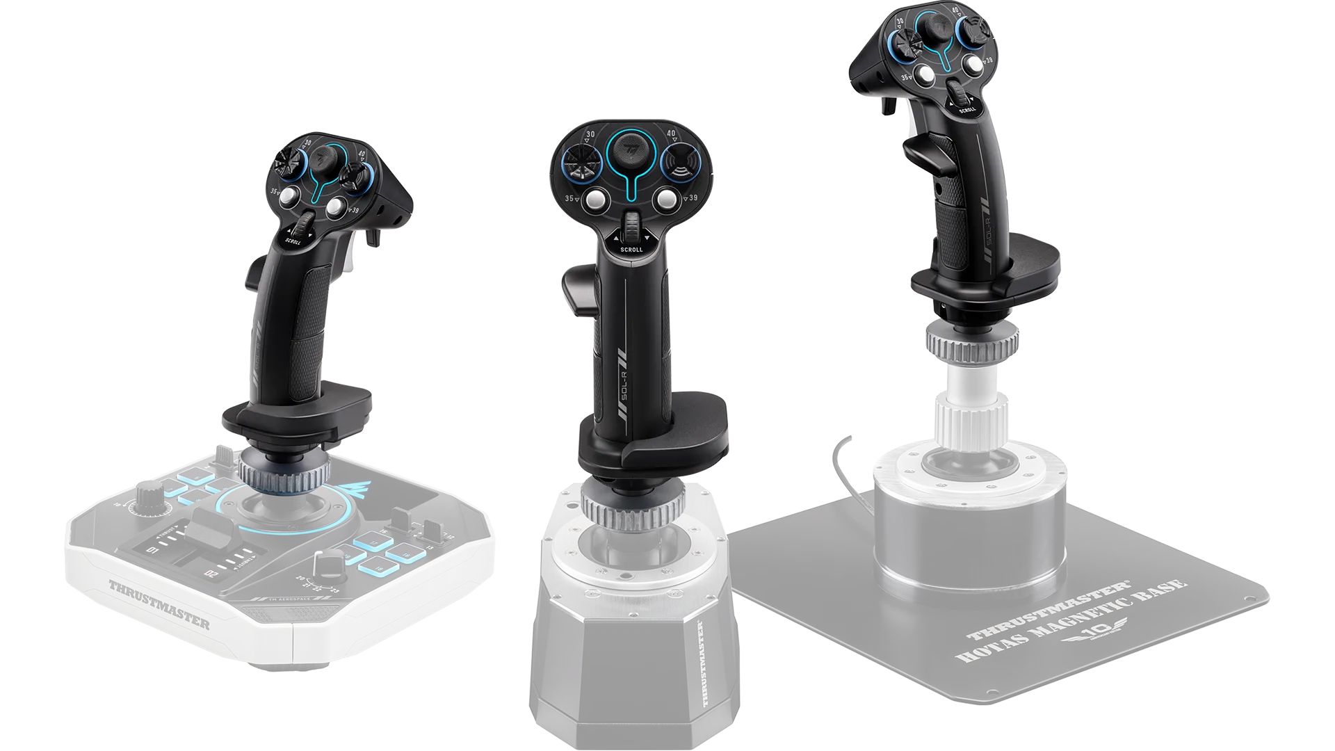 Sol-R 3 grip shown on AVA and Sol-R bases