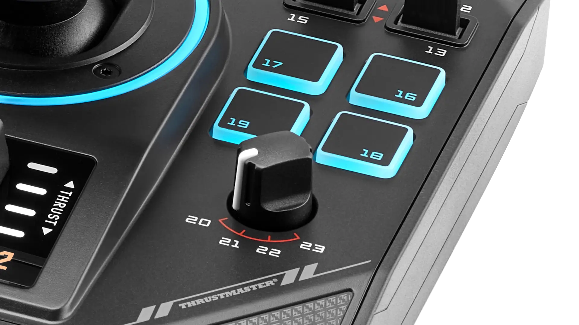 Close-up of the Sol-R 5 Base pads and rotary knob
