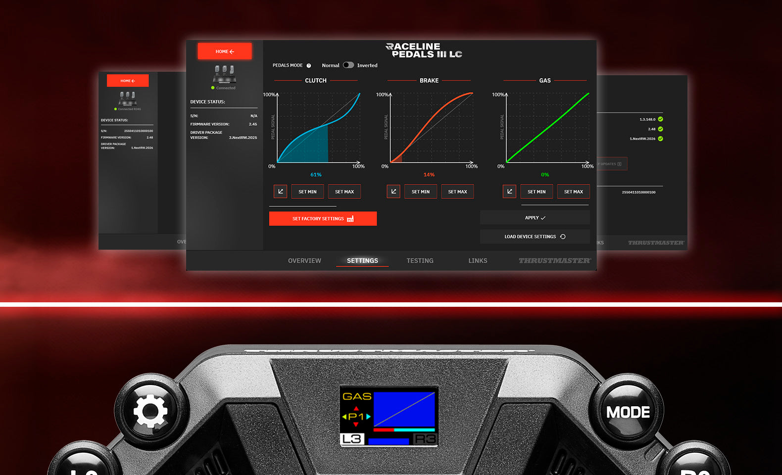 Pedal curves adjusted in software