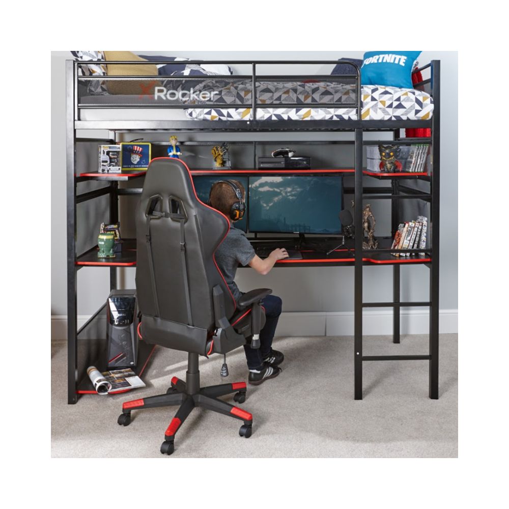 X Rocker Battlestation Gaming Bunk Bed & Desk