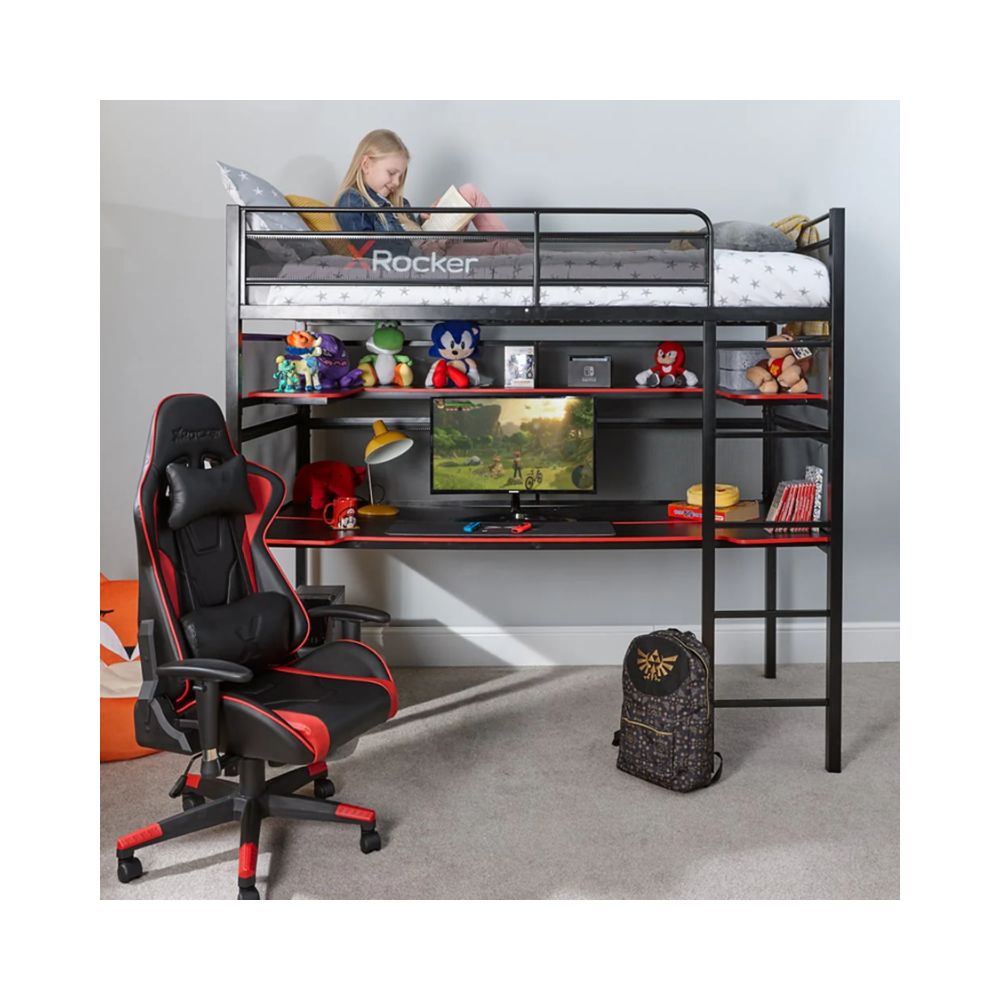 X Rocker Battlestation Gaming Bunk Bed & Desk