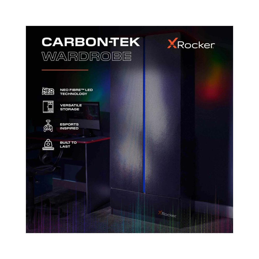 X Rocker Carbon-Tek 2 Door Wardrobe