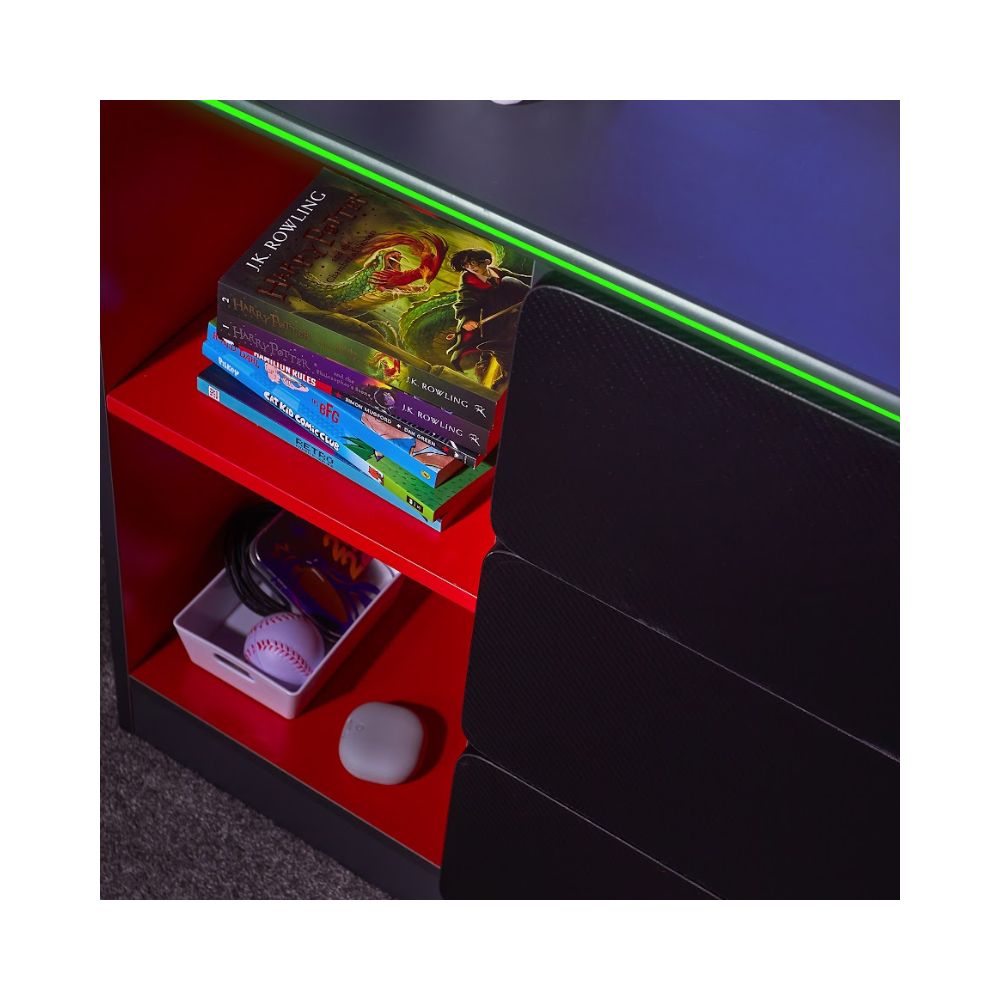 X Rocker Carbon-Tek 3 Drawer Chest